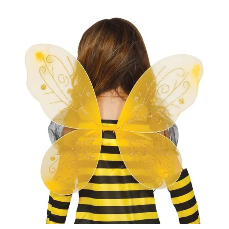 Alas color amarillas para niña