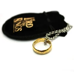 Anillo único de Tungsteno bañado en Oro