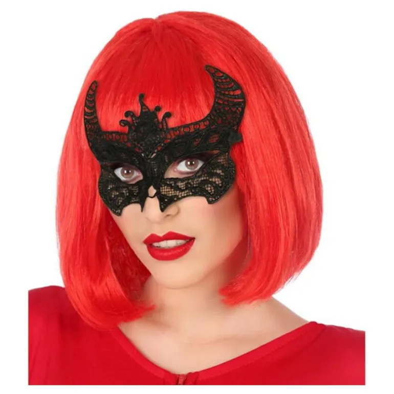 Antifaz de Diablesa Negro