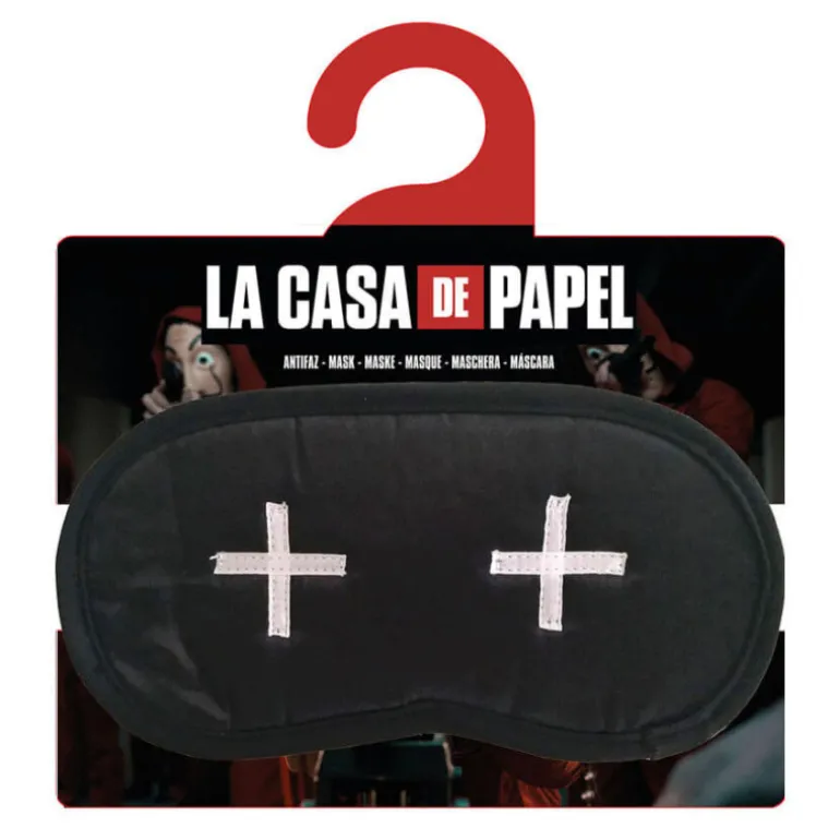 Antifaz Negro con Cruces de La casa de papel