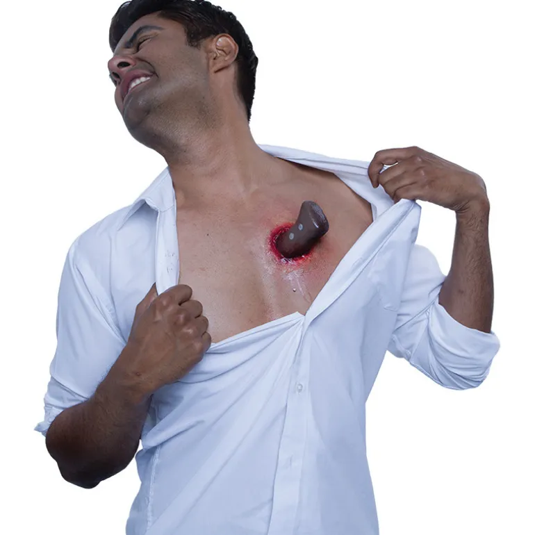 Aplicación De Látex Y Maquillaje Puñalada