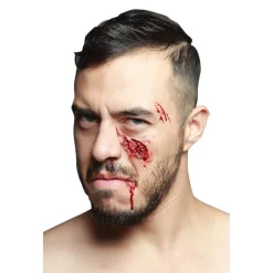 Aplicación De Látex y Maquillaje Herida en Pómulo