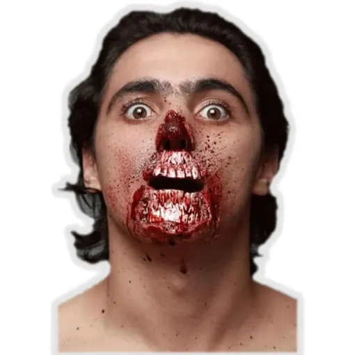 Aplicación Látex y Maquillaje Devorador De Carne