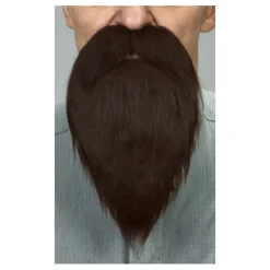 Bigote con Barba marrón