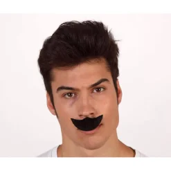 Bigote curvado negro