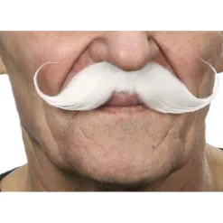 Bigote de Mosquetero blanco
