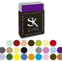 Cajita de maquillaje graso 25 gr en varios colores