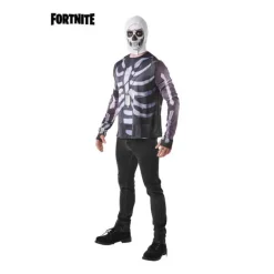 Camiseta Disfraz con Capucha Skull Trooper Fortnite para hombre