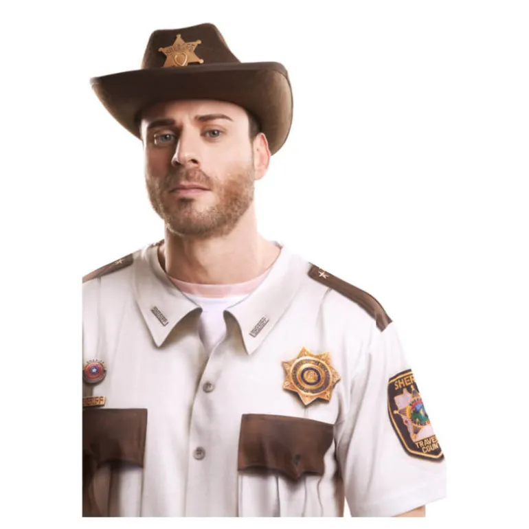 Camiseta disfraz sheriff americano para Hombre