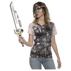 Camiseta disfraz Steampunk para mujer