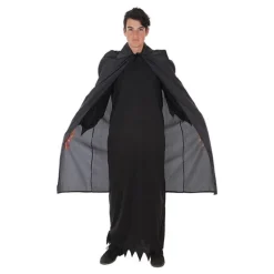 Capa Negra Larga de Vampiro o Muerte para Adultos