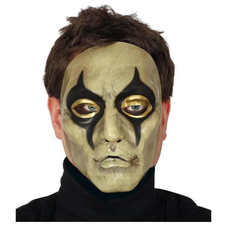 Careta de Arlequín con Ojos Dorados