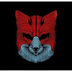 Careta de Lobo iluminación LED