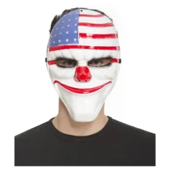 Careta de Payaso con Bandera USA