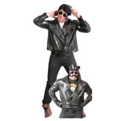 Chaqueta de Motorista o de Rockero negra para hombre