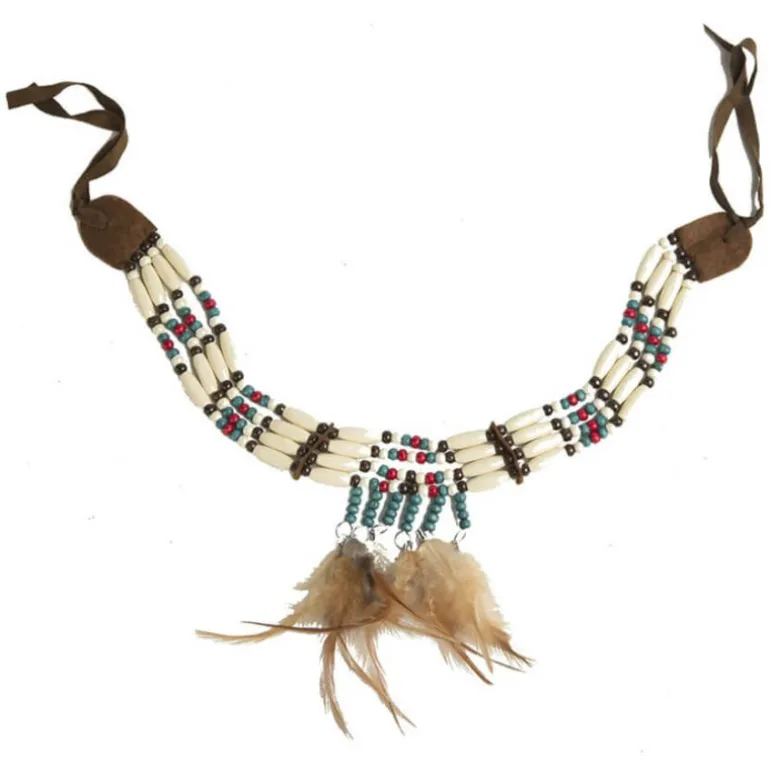 Collar de Indio con Plumas