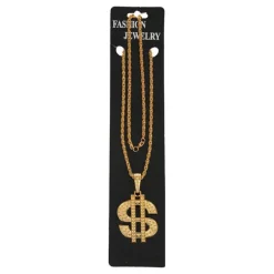 Collar Dorado con colgante de símbolo del Dólar