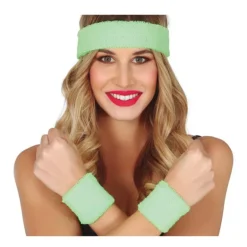 Conjunto de 2 Muñequeras y Cinta en varios colores para mujer