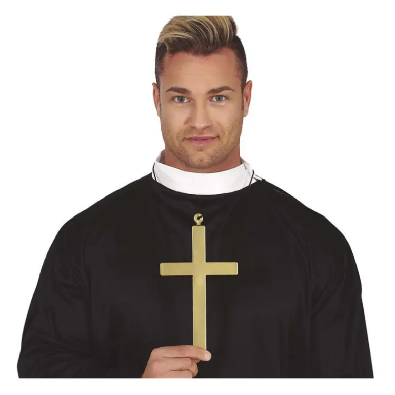 Cruz Marrón de Sacerdote de 22 cm