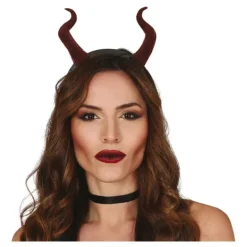 Cuernos de Demonio Rojos Oscuros