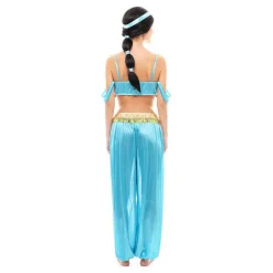 Deslumbrante Disfraz de Princesa Árabe Azul para Mujer