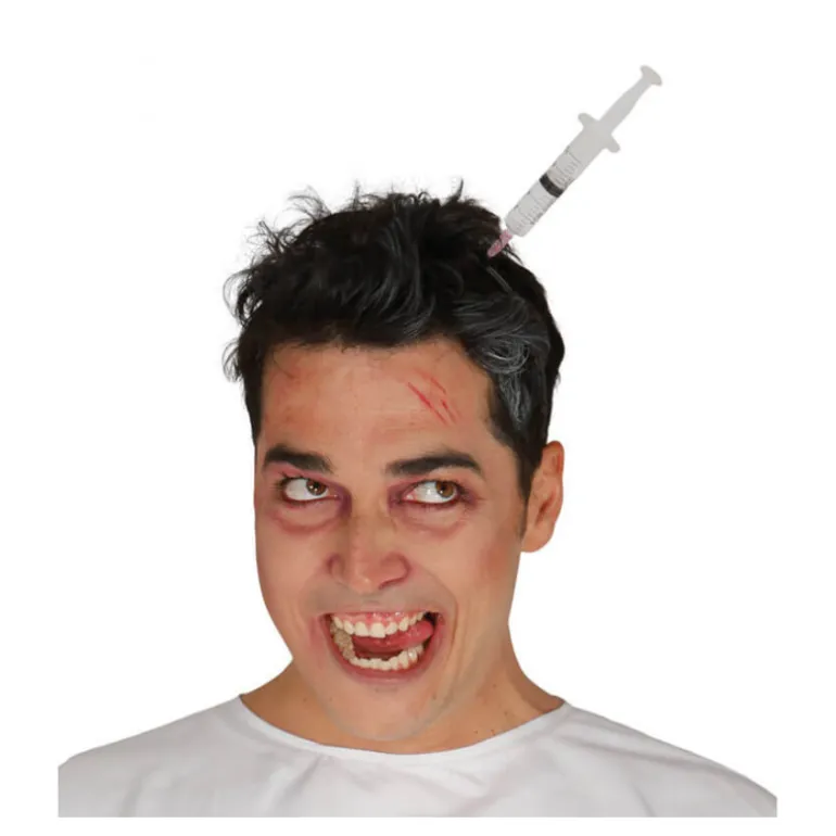 Diadema con jeringuilla de Zombie