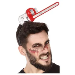 Diadema con Llave Inglesa Roja 28 cm