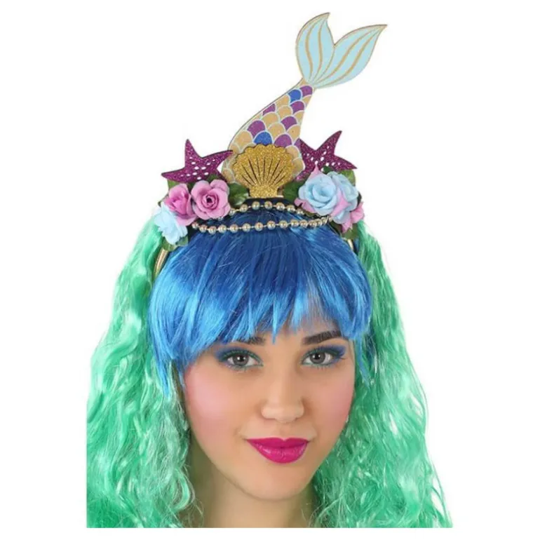 Diadema con Sirena y Estrellas