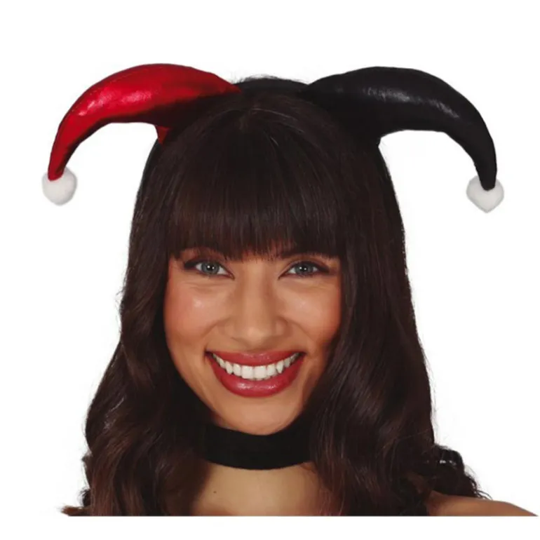 Diadema de Arlequin Roja y Negro