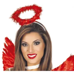 Diadema de Ángel con Aureola Roja