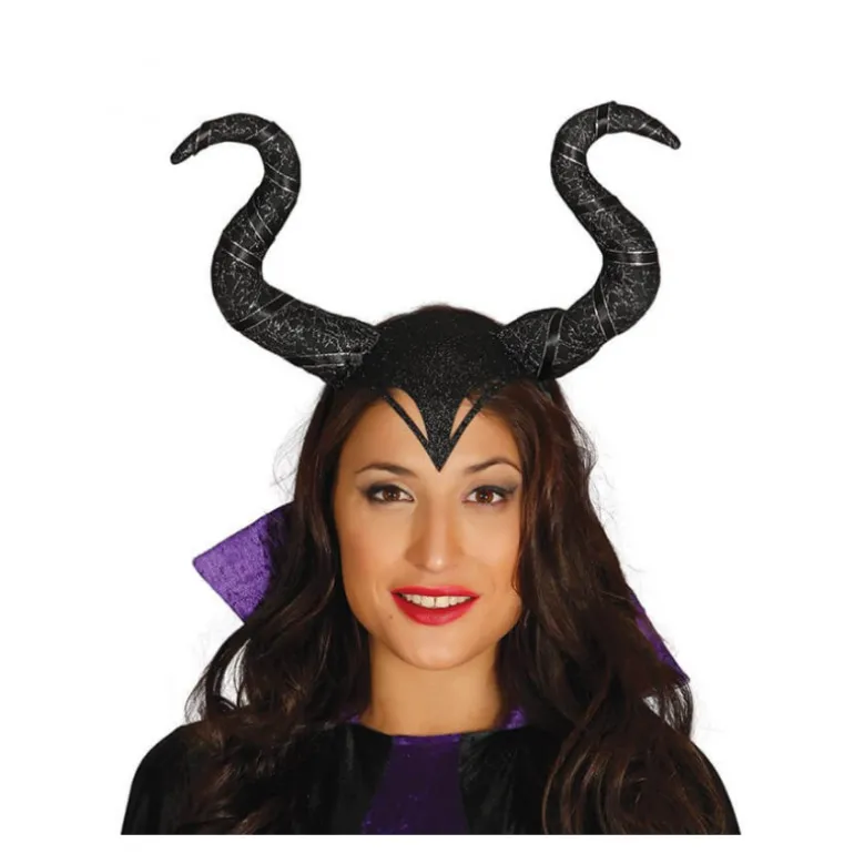 Diadema de Reina Malvada con cuernos