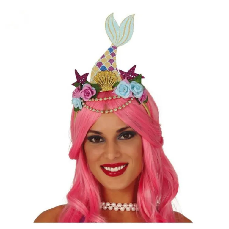 Diadema de Sirena con Flores