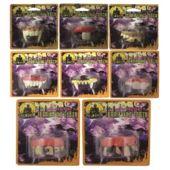 Dientes terroríficos de Halloween modelos surtidos