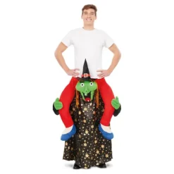 Disfraz a hombros de Bruja con Estrellas para adultos