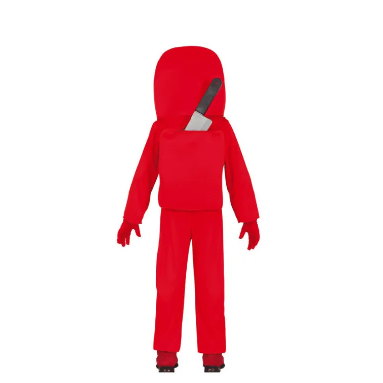 Disfraz Among Us Rojo para niños