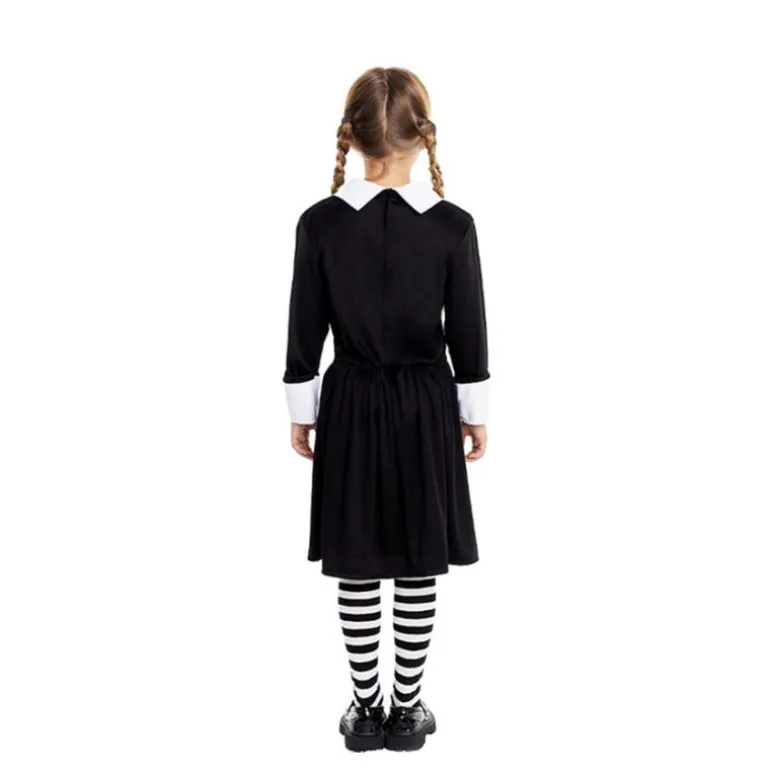 Disfraz Clásico Negro de Niña Siniestra para Niña y Adolescente