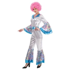 Disfraz de Abba Woman plateado para mujer