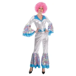 Disfraz de Abba Woman plateado para mujer