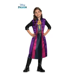 Disfraz de Anna Viajera Disney Básico plus para niña