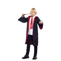 Disfraz de Aprendíz de Mago Rojo para Niño