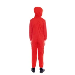 Disfraz de Atracador uniforme rojo para niños