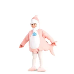 Disfraz de Baby Shark rosa con capucha para bebé y niños