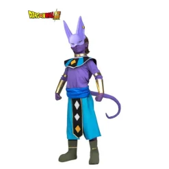 Disfraz de Beerus de Dragon Ball con máscara y maquillaje para niño