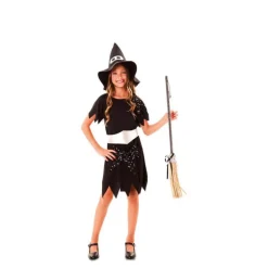 Disfraz de Bruja Blanca y Negra para niña