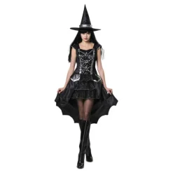 Disfraz de Bruja Plateada para mujer