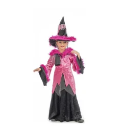 Disfraz de Bruja Rosa para niña
