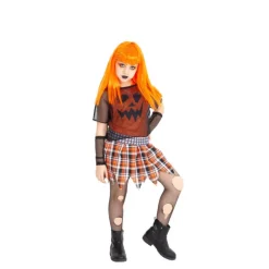 Disfraz de Calabaza Punky para niña
