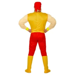 Disfraz de Campeón W Amarillo y Rojo con Bandana para Hombre