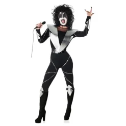 Disfraz de Cantante de Rock Maquillada para Mujer