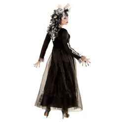 Disfraz de Catrina Blanco y Negro para mujer